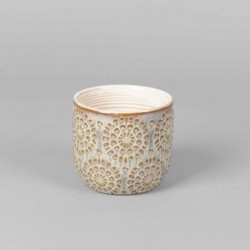 Ancien prix 7,20€ - Cache-pot céramique Floralie - ∅11,8cm