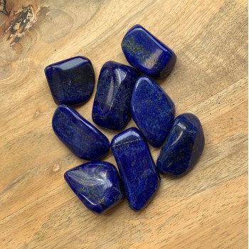 Promo - Lot de 8 pierres roulées lapis lazuli 10/14