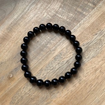 Bracelet Obsidienne noire ∅ 8mm